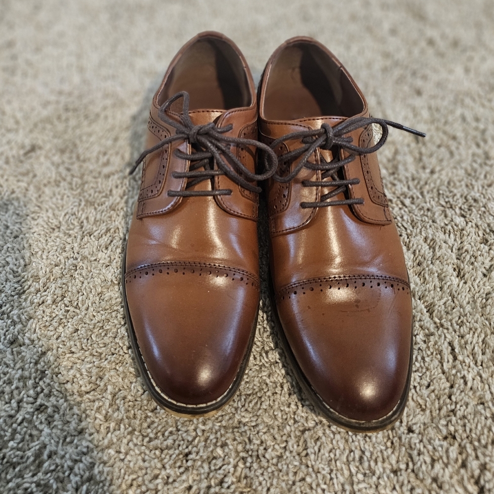 Barnett Cap Toe Leather Derby Stacy Adams